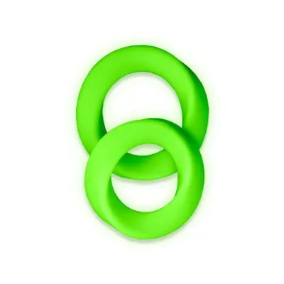 Glow in the Dark Cockring Set 2 delar