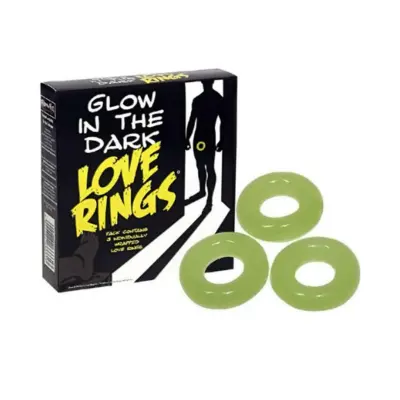 Glow in The Dark - Penisring set 3 delar