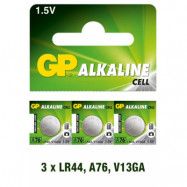 GP Alkaline Cell LR44 3 pack