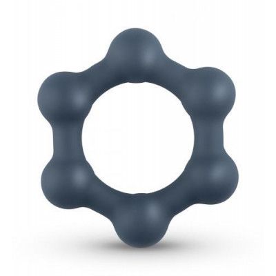 Hexagon Cockring With Steel Balls