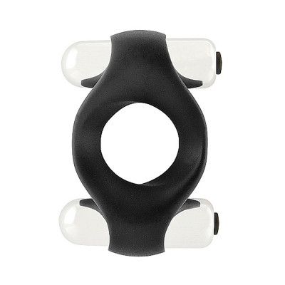 Infinity Penisring Dubbla Vibratorer Svart