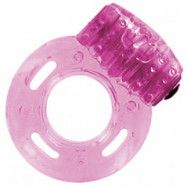 Love In The Pocket Penisring med Vibrator       - Rosa