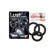 Lust Penisringar Svart 3-pack