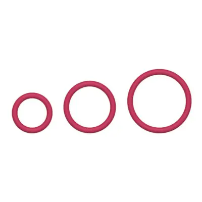 LUSTLY Beginners Collection Cock Ring Set Lustlyröd