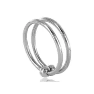 Metal Hard Double Glans Ring 28Mm