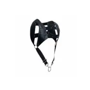 Mob Eroticwear Dngeon Top Cockring Harness Black