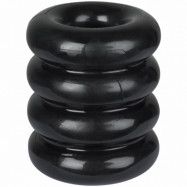 MR.MEMBR Tube Ball Stretch & Donut Penisring - Svart