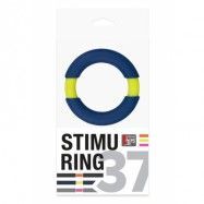 Neon stimu ring 37mm, Blue/Yellow