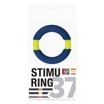 Neon stimu ring 37mm, Blue/Yellow