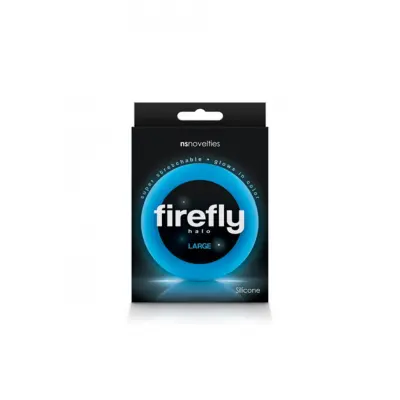 NS Novelties Firefly Halo Cock Ring Large Blue