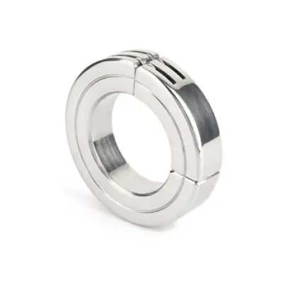Mr. Steel Hinged Magnetic Cockring 45Mm Silver