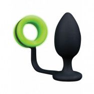 Ouch! Glow in the Dark: Butt Plug with Cock Ring