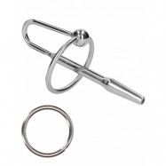 Ouch!: Urethral Sounding, Steel Plug with Ring, 8 mm