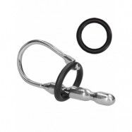 Ouch!: Urethral Sounding, Steel Stretcher with Ring, 10 mm