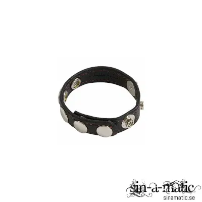 Penisring i äkta läder - justerbar