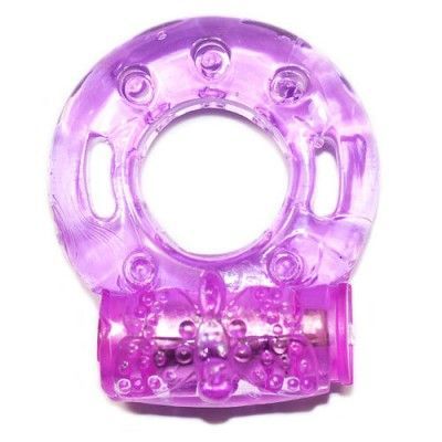 Penisring med vibrator - PINK JELLY VIBE