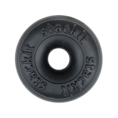 Perfect Fit: Stack It, SilaSkin Cock Ring, svart