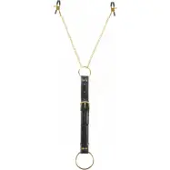 Pipedream Fetish Fantasy: Cockring &amp; Clamps, gold