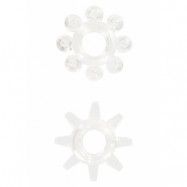 POWER STRETCHY RINGS CLEAR 2PCS