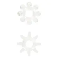 POWER STRETCHY RINGS CLEAR 2PCS