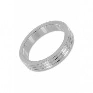 Ribbed Steel Cockring 40 mm