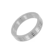 Ribbed Steel Cockring 50 mm