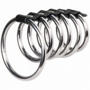 Rimba Metal penisringtub med testikelring - Silver