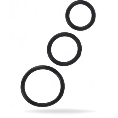 Rubber Ring - 3 Piece Set (Välj:: Svart)