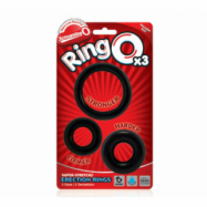 Screaming O RingO Penisring 3-pack    - Svart