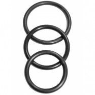 Sex & Mischief: Nitrile Cock Ring, 3-pack