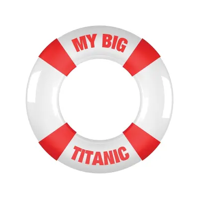 Shots Toys: Buoy Cockring: My Big Titanic, röd