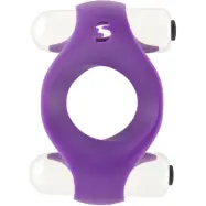 Shots Toys: Double Vibrating Endless Cockring, lila