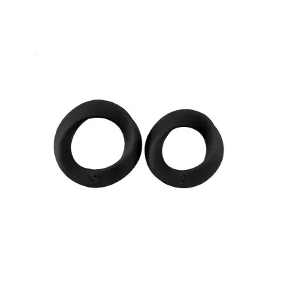 Shots Toys: Endless Cockrings, dubbelpack, svart