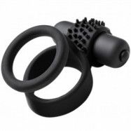 Sinful Double Grip Vibrerande Penisring - Svart