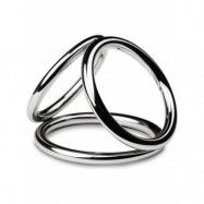 Sinner: Triad Champer Metal Cock and Ball Ring, large