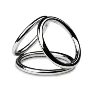 Sinner: Triad Champer Metal Cock and Ball Ring, large