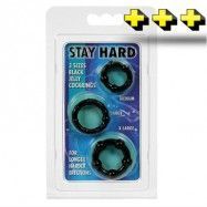 STAY HARD - THREE RINGS - BLACK