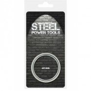 Steel Power Cockring Ribbed - 40 mm