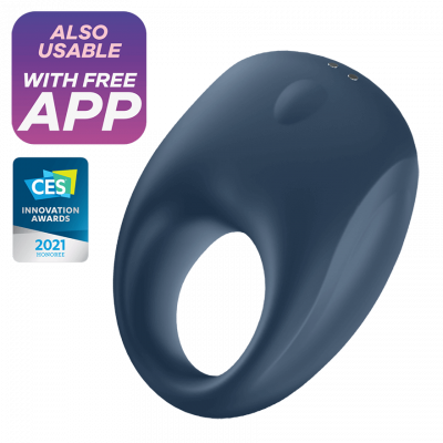 Strong One - Blue - Penisring med App