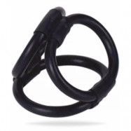 Tri Ring Cock Cage Black