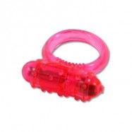 Ultra Soft Cockring Pink, Penisring med vibrator