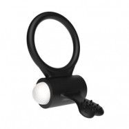 Vibrating Cockring Power Clit Black