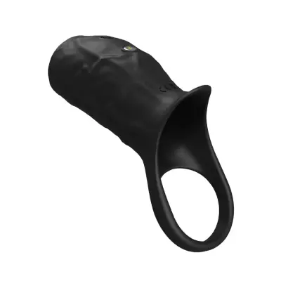 Vibrating Open Cock Sleeve Black