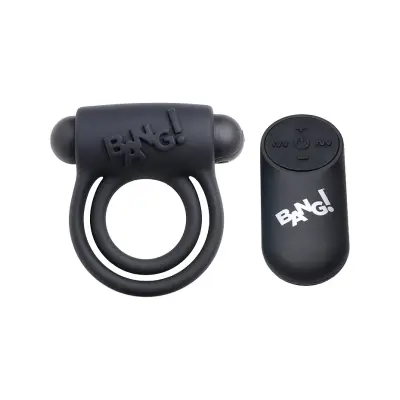 XR Brands Bang: Silicone Cock Ring & 28X Bullet with Remote
