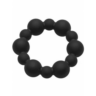 XR Master Series: Shadow, Silicone Beaded Cockring