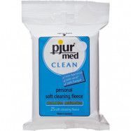 Pjur Med: Clean, Soft Cleaning Fleece, 25-pack