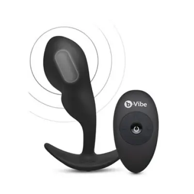 B-Vibe B-Vibe P-Spot Snugplug Medium Black