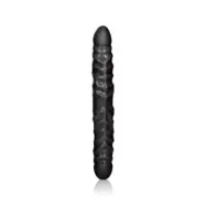 CalExotics Veined Double Dong 12 inch BLACK