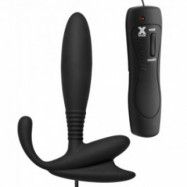 Master Series Cobra Silikon P-Spot Vibrator   - Svart