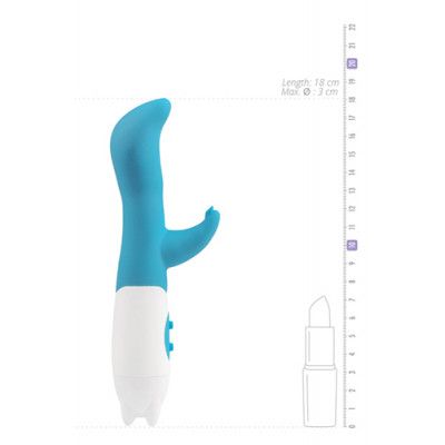 SILICONE G-SPOT VIBRATOR - BLUE